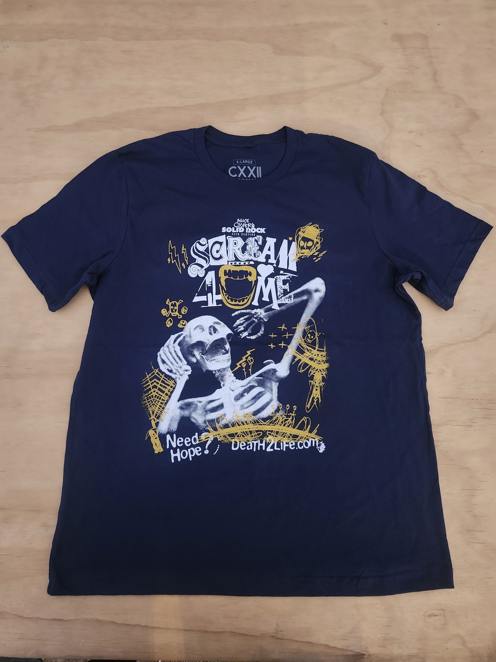 Alice Cooper's Solid Rock Scream 4 Me Tee Xl